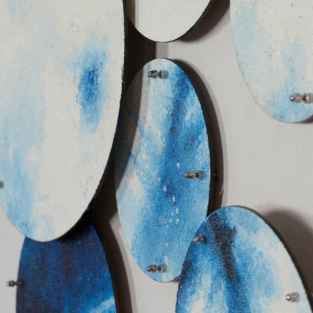 Maple and Jade 40&quot; x 30&quot; Wall Decor in Turquoise and White, , large