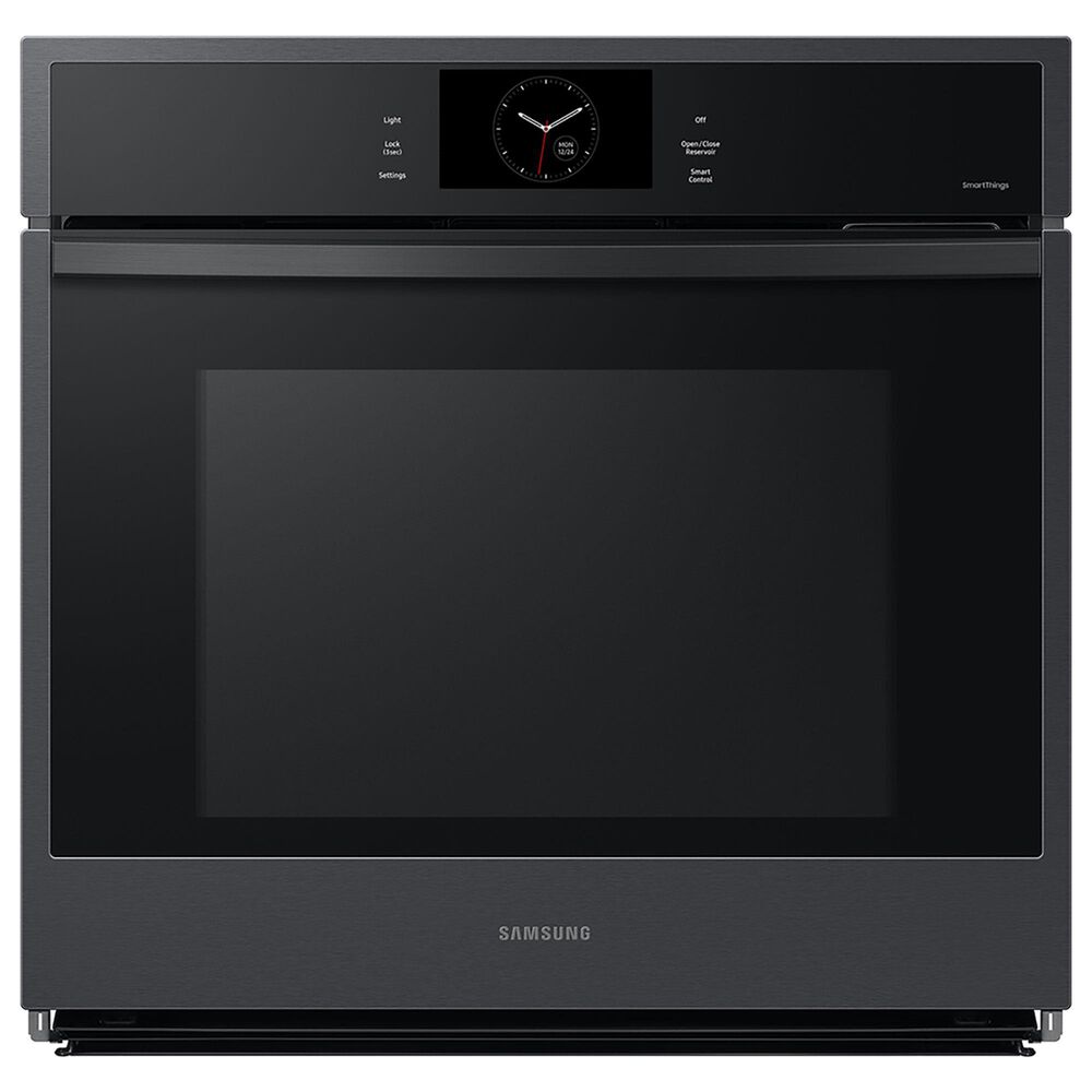 Samsung 2-Piece Kitchen Package with Matte Black 30&quot; Single Wall Oven and Stainless Steel 30&quot; Gas Cooktop, , large
