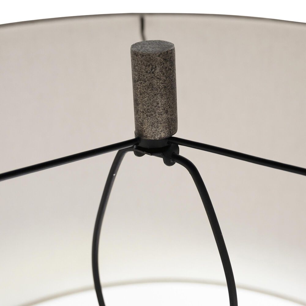 Ashley Dirkton Accent Lamp in Antique Pewter and Black, , large