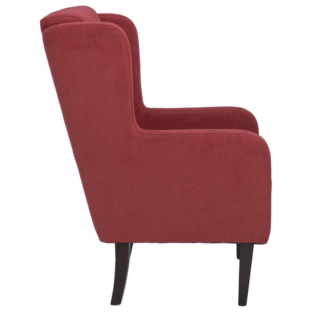 Linon Home Decor Jerika Accent Chair in Rust, , large