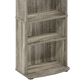 HOMLUX 8-Tier Multimedia Storage Tower with Adjustable Shelves in French Oak Grey, , large