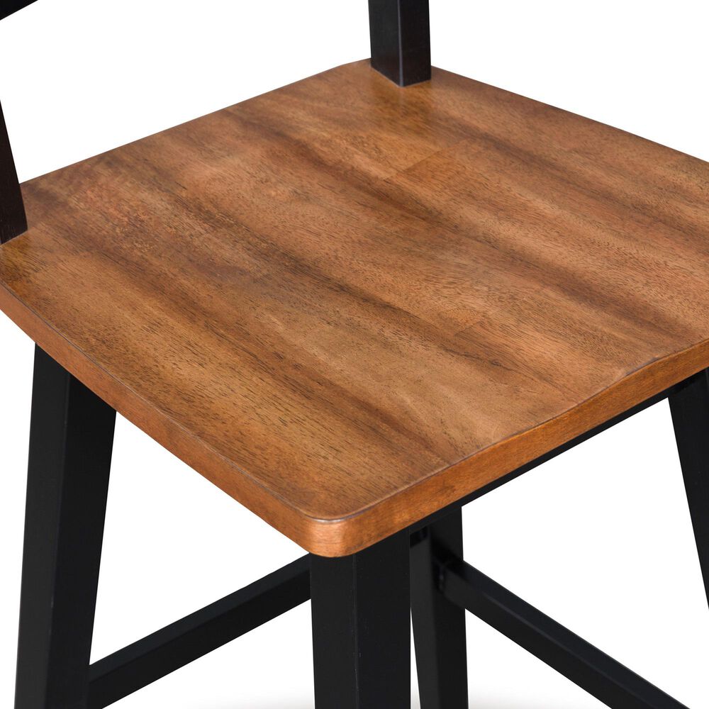 Ashley Wildenauer Swivel Bar Stool in Brown and Satin Black, , large