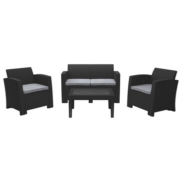 CorLiving Adelaide 4-Piece Conversation Set in Light Gray, , large