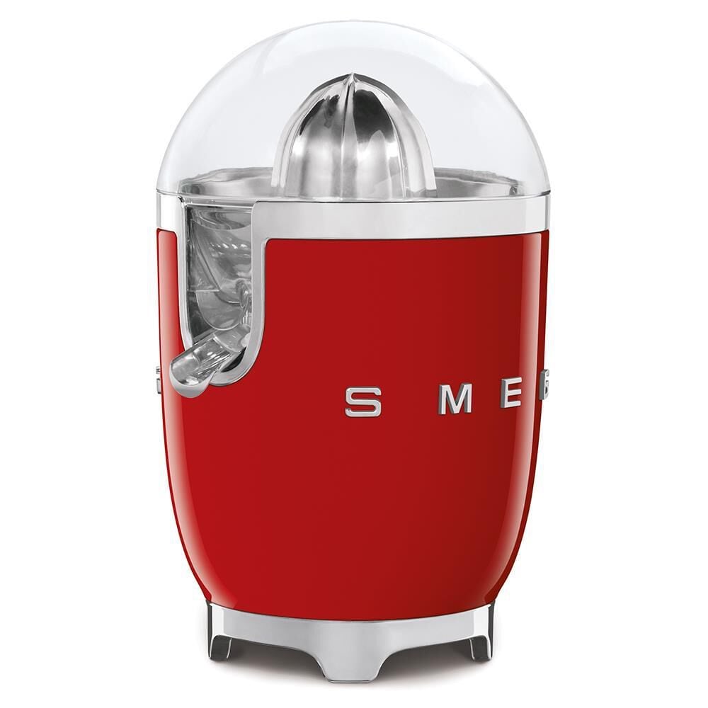 SMEG Retro Style Citrus Juicer in Red and Polished Chrome, , large
