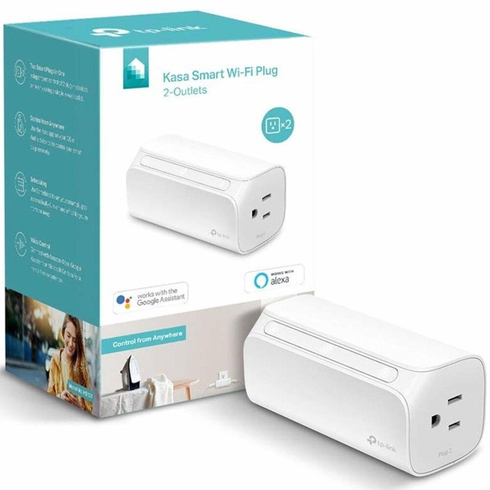 TP-LINK Kasa Smart Wi-Fi Plug, 2-Outlets, , large