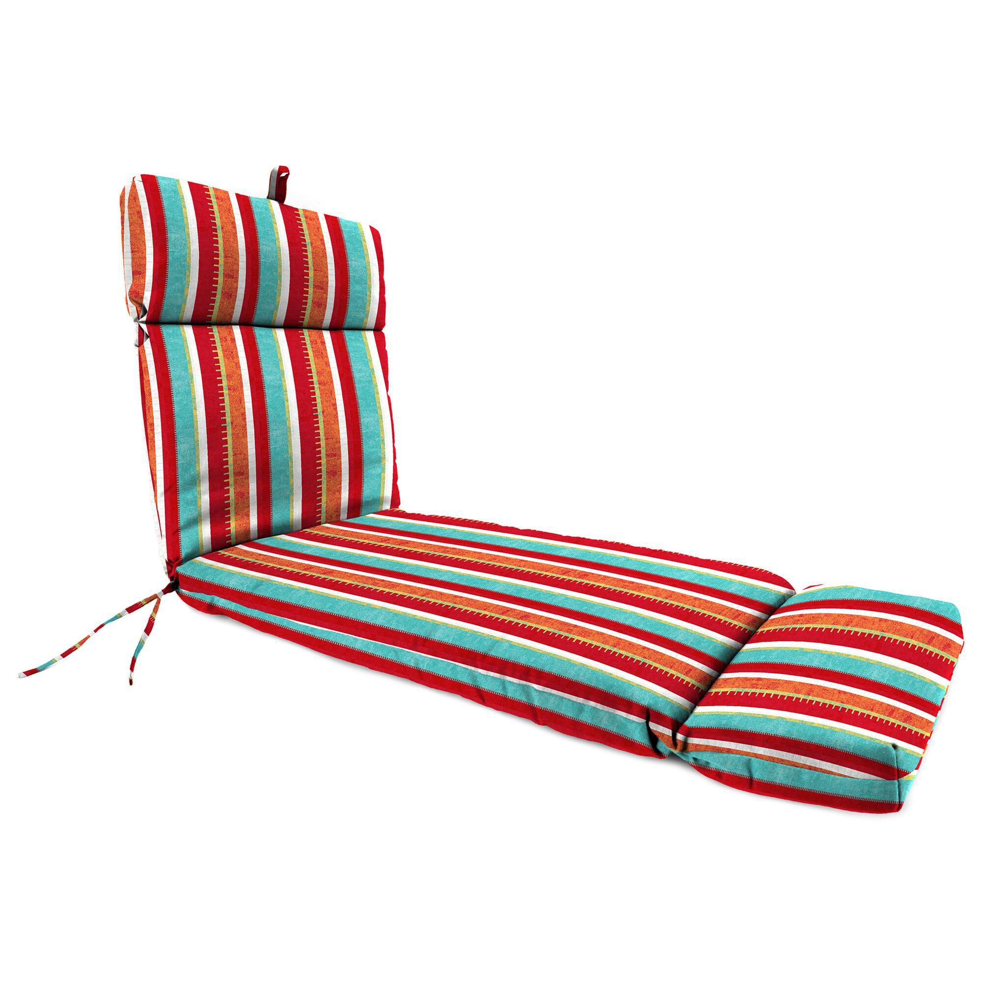 Jordan Manufacturing 21 x 72 Rectangular Outdoor Chaise Lounge Cushion in Frawley Saxony NFM