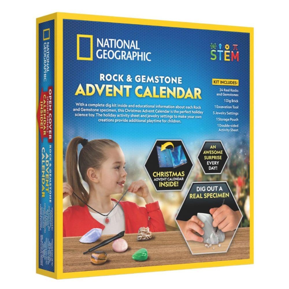 National Geographic Rocks and Gemstones Advent Calendar, , large