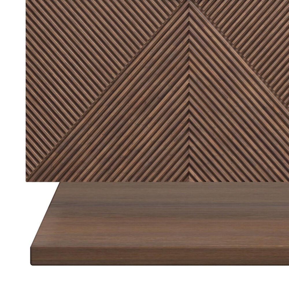 James Martin Vanities Marcello 48" Wall Mounted Single Bathroom Vanity in Chestnut with Single Hole 3 cm White Zeus Quartz Top and Rectangular Sink, , large