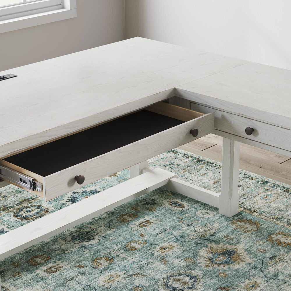Ashley Robbinsdale Home Office Desk in Antique White, , large