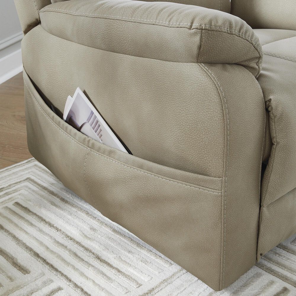 Ashley Next-Gen Durapella Power Lift Recliner in Sand, , large