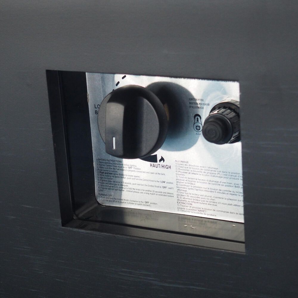 Hearth and Haven 33&quot; Square Iron Fire Pit in Dark Grey, , large