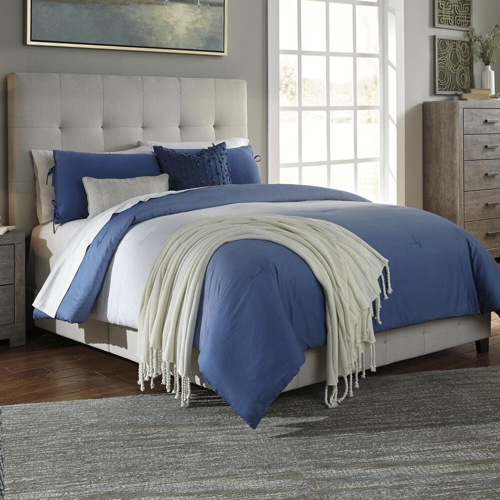 Ashley Dolante Queen Upholstered Bed in Beige, , large