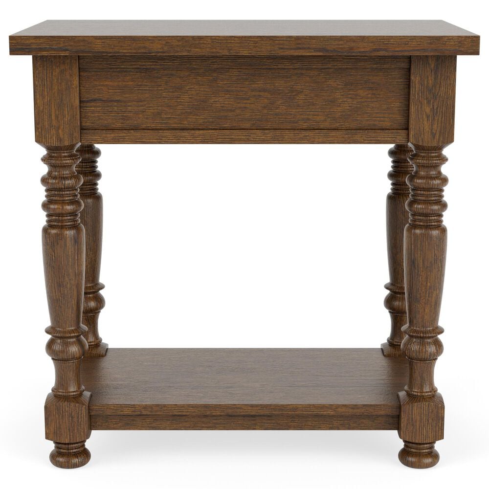 Riverside Furniture Eastlake Chairside Table in Whiskey Oak, , large