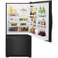 Whirlpool 19 Cu. Ft. Bottom-Freezer Refrigerator with SpillGuard Glass Shelves in Black, , large