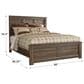 Ashley Juararo King Panel Bed in Dark Brown, , large