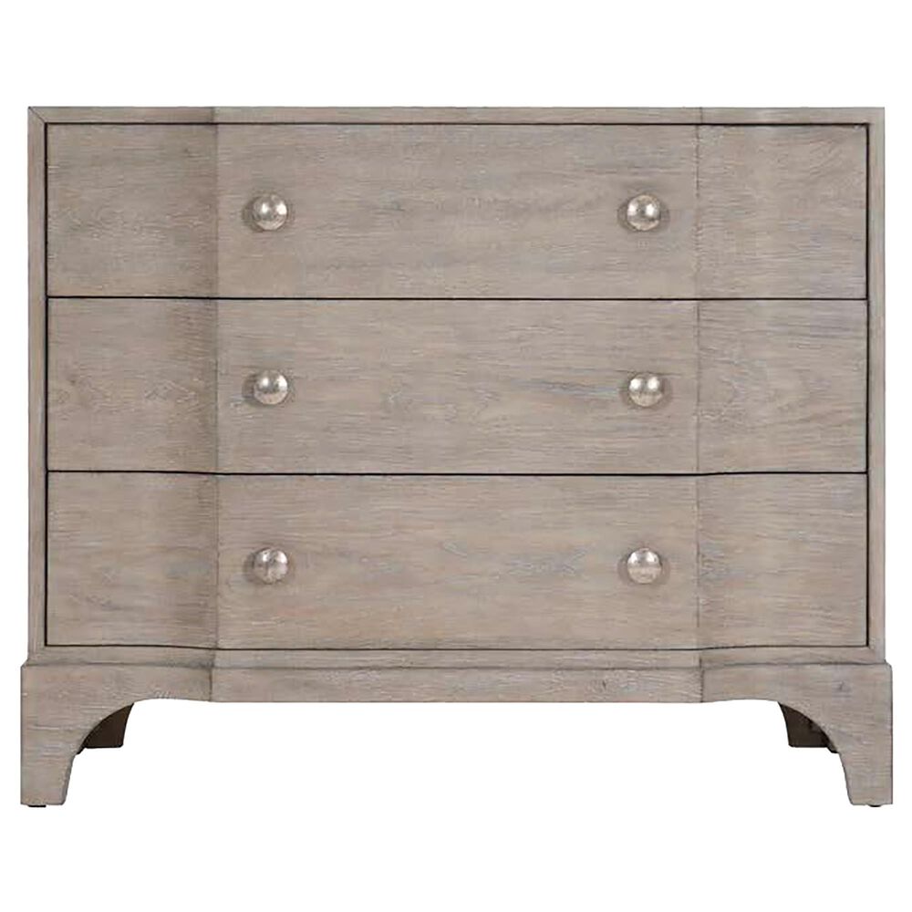 Bernhardt Albion 3 Drawer Nightstand in Weathered Grey, , large
