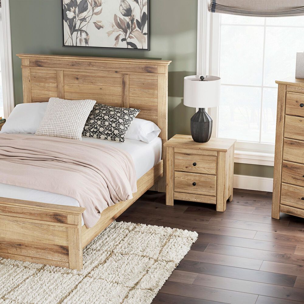 Ashley Makidern 2 Drawer Nightstand in Tan with USB Port, , large