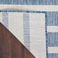 Nourison Positano POS03 Navy and Ivory 2" x 6" Indoor/Outdoor Runner, , large
