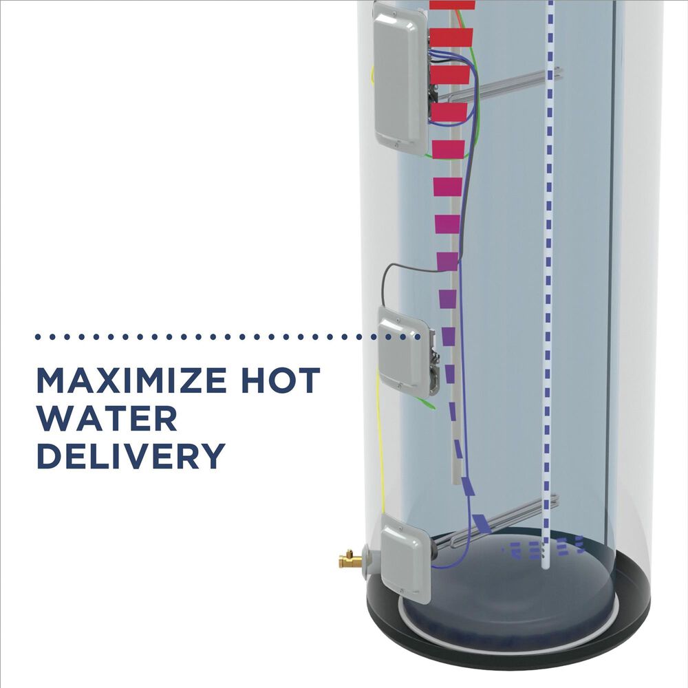 GE Appliances 40-Gallon Smart Electric Water Heater with Flexible Capacity in Gray, , large