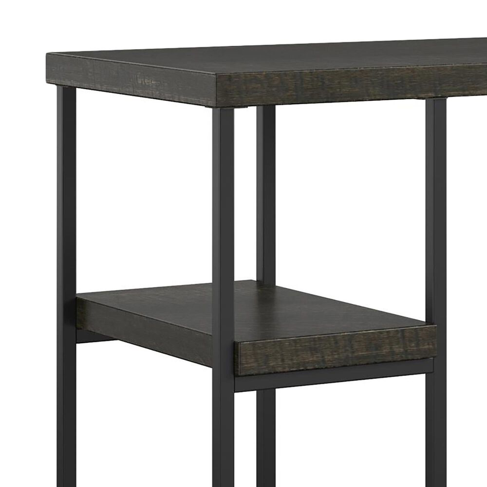 DHP Ray Ridge Double Pedestal Desk in Brown Oak, , large