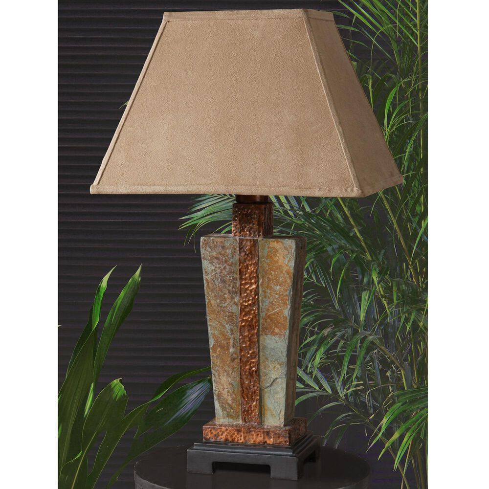 Uttermost Table Lamp in Slate and Copper, , large