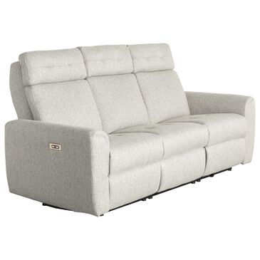 Elran Furniture 6000 Series Power Reclining Sofa with Power Headrest in Menswear Brown, , large