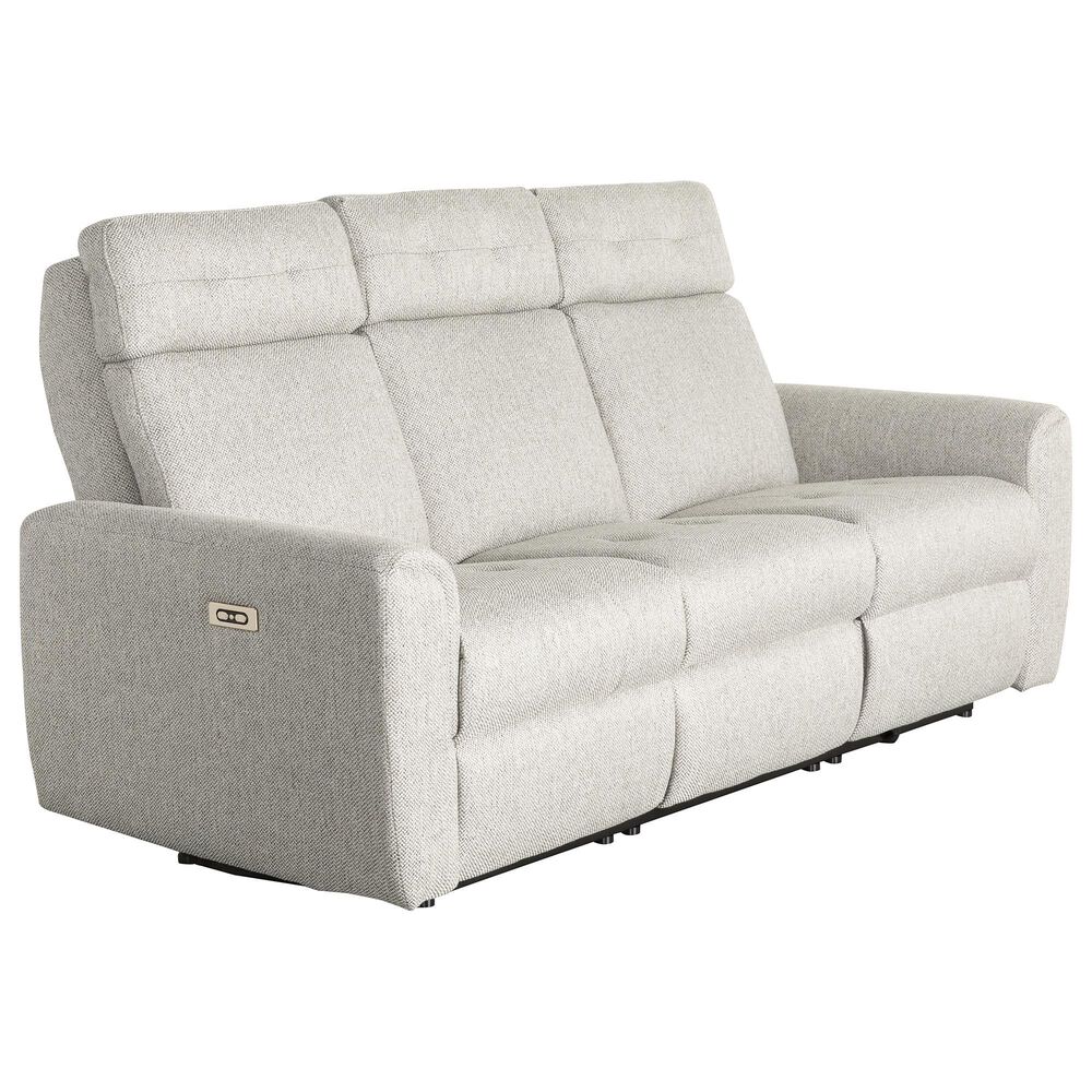 Elran Furniture 6000 Series Power Reclining Sofa with Power Headrest in Menswear Brown, , large