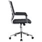 Zuo Modern Liderato Office Chair in Black and Silver, , large