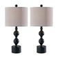 Adesso Julius Table Lamps with USB and AC in Black (Set of 2), , large