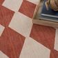 Nourison Positano Geometric Terracotta 6" x 9" Indoor/Outdoor Area Rug, , large