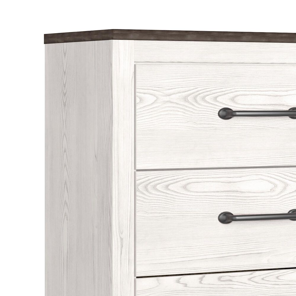 Signature Design by Ashley Gerridan 4 Drawers Chest in White and Gray, , large