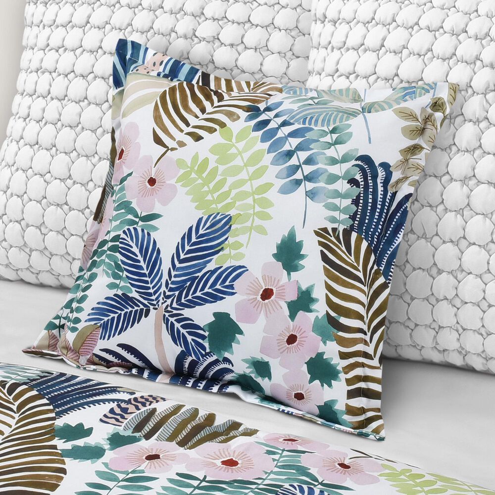 J. Queen New York Rainforest 18&quot; Square Throw Pillow in Teal, , large