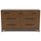 Riverside Furniture Calhoun 4-Piece Queen Panel Bedroom Set in Whiskey Oak, , large