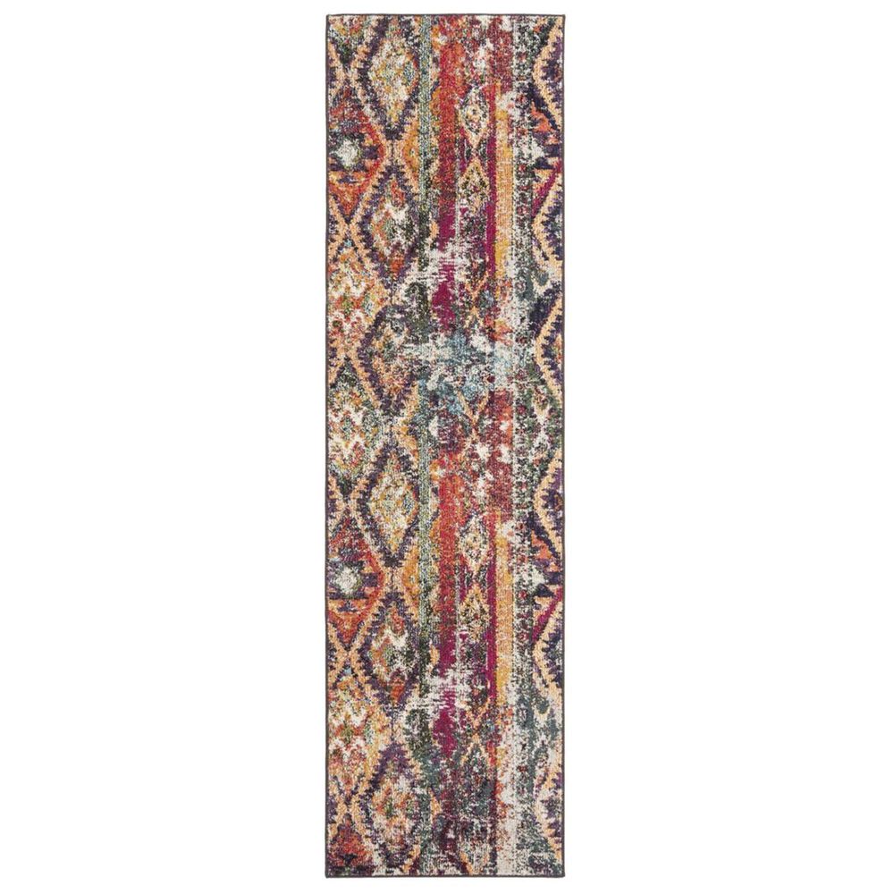 Safavieh Monaco MNC264V 2"2" x 8" Purple and Orange Runner, , large