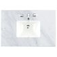 James Martin Vanities Malibu 36" Single Bathroom Vanity in Amber Birch with 3 cm Carrara White Marble Top and Rectangular Sink, , large