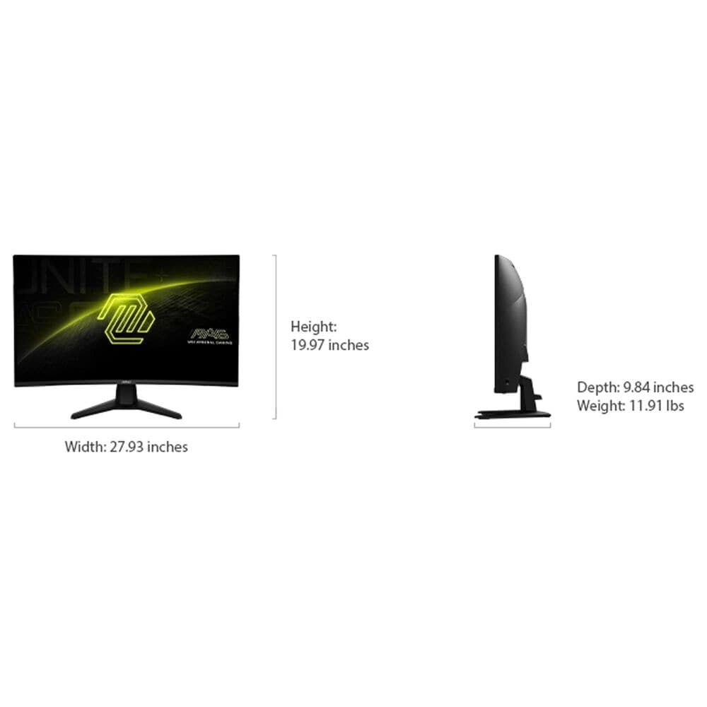 MSI 32&quot; Class Full HD Curved Screen Gaming LED Monitor in Black, , large