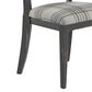 Declan Dining Champlain Plaid Side Chair in Distressed Black, , large