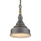 Golden Lighting Keating 1-Light Pendant in Antique Black Iron, , large