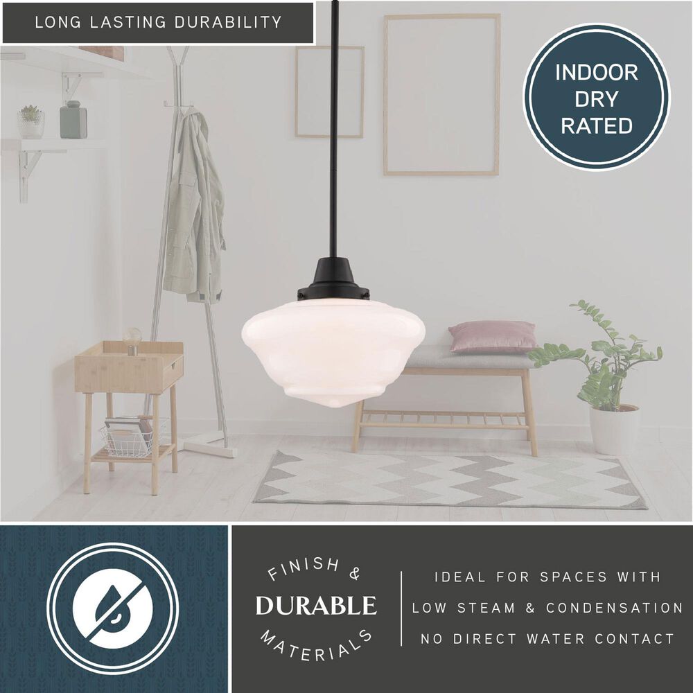 Vaxcel Eastgate 1-Light Pendant in Matte Black, , large