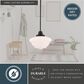 Vaxcel Eastgate 1-Light Pendant in Matte Black, , large