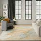Nourison Prismatic 3"9" x 5"9" Sand and Blue Area Rug, , large
