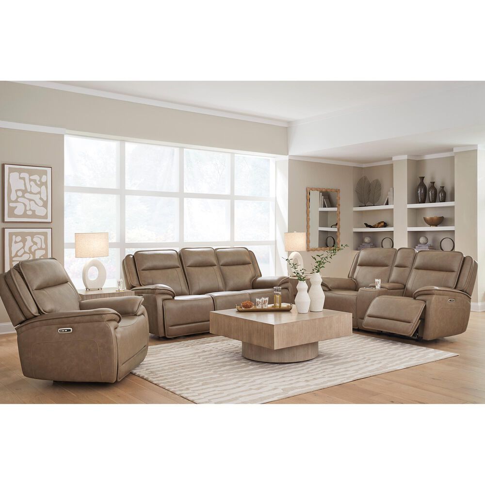 Ashley Glencroft Power Recliner with Adjustable Headrest in Sahara, , large