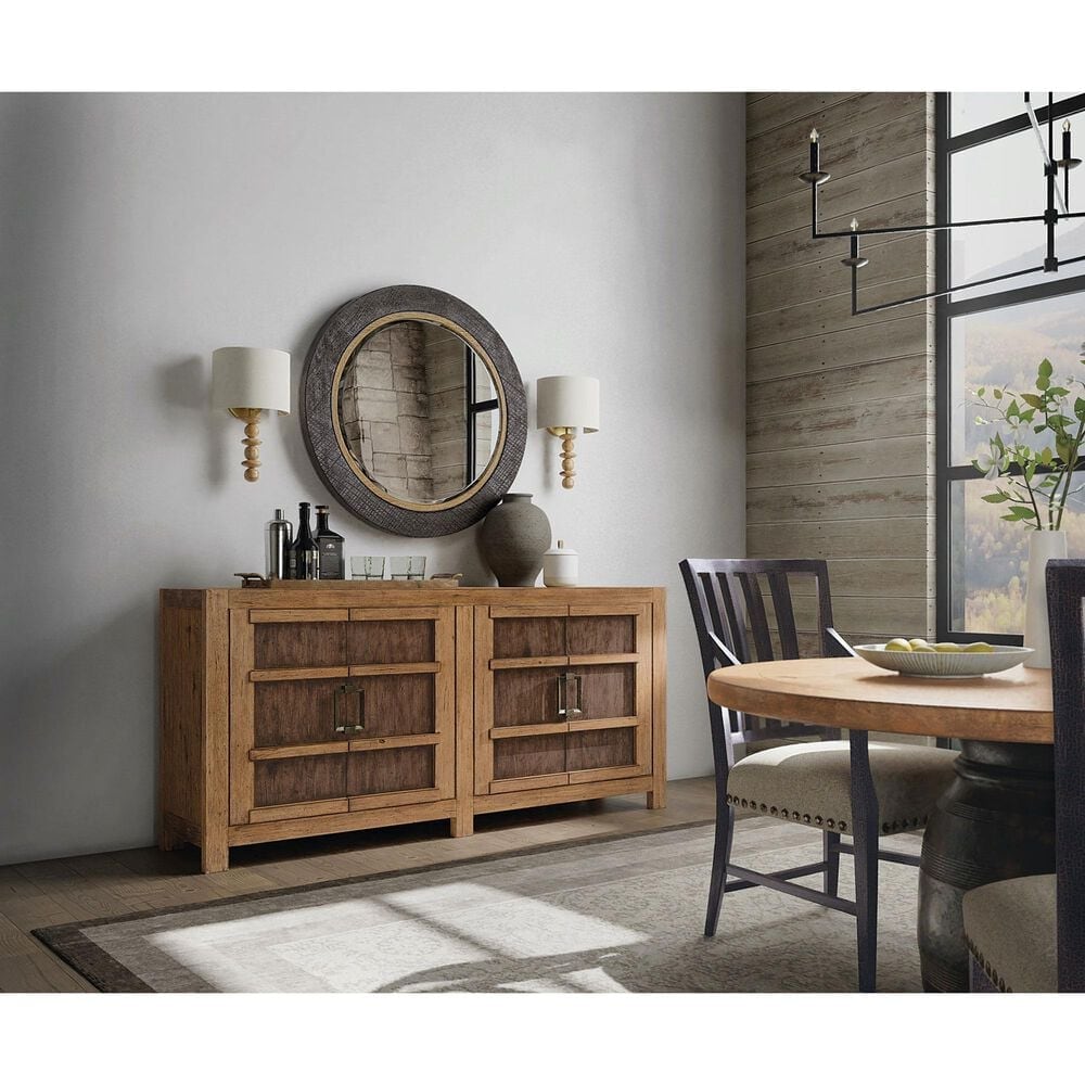 Hooker Furniture Big Sky 8-Drawer Dresser and Mirror in Vintage Natural and Furrowed Bark, , large