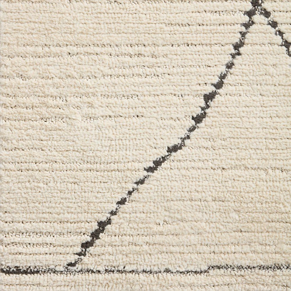 Loloi II Fabian 2&#39;7&quot; x 7&#39;6&quot; Ivory and Charcoal Runner, , large
