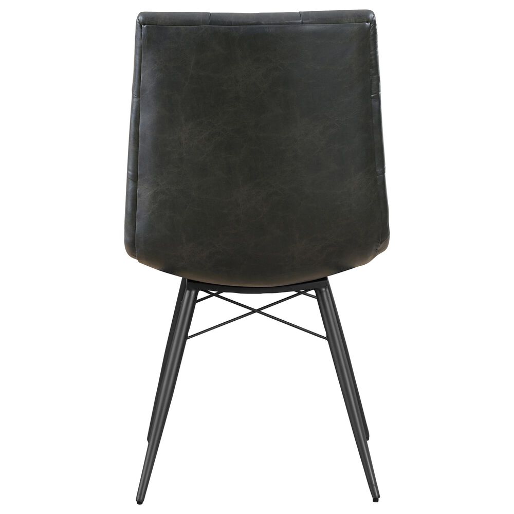 Pacific Landing Dittnar Tufted Dining Chair with Charcoal Cushion in Grey, , large
