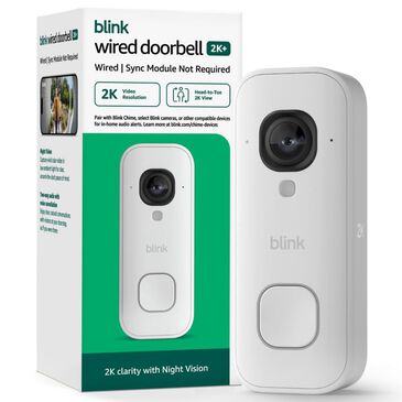 Blink Wired Doorbell 2K+ in White, , large