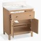 Kohler Malin 30" Single Bathroom Vanity in White Oak with 3 cm White Quartz Top and Rectangular Sink, , large
