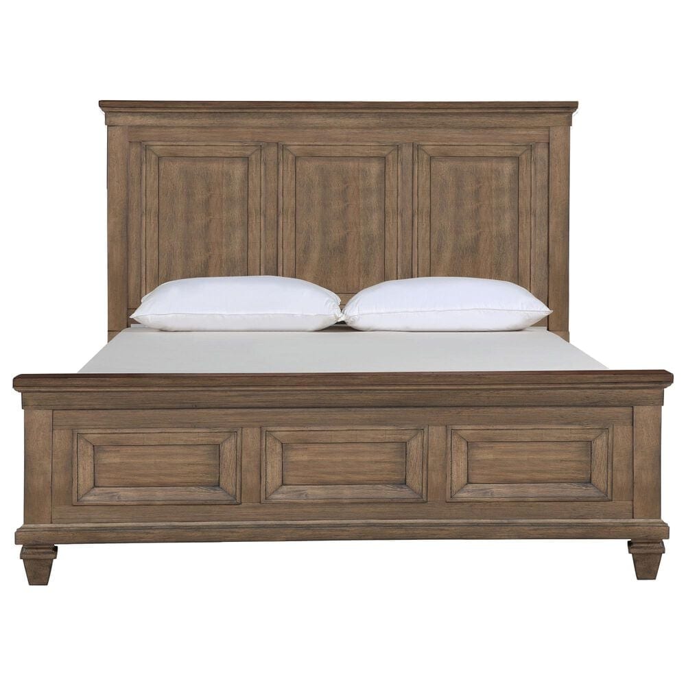 New Heritage Design Mariana 5-Piece King Panel Bedroom Set in Vintage Mocha, , large