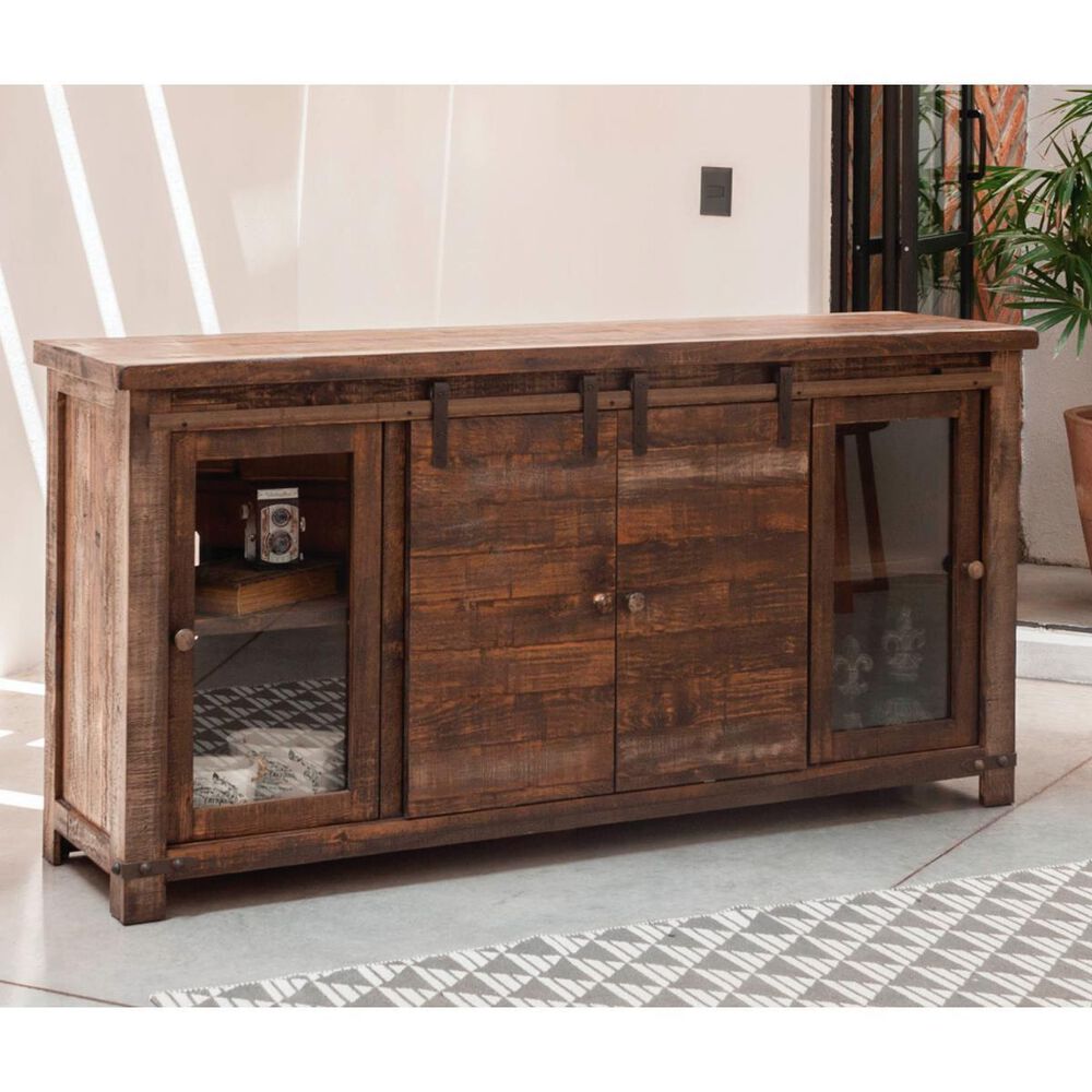 Meximuebles Rustic 71" Tulum TV Console in Rocky Creek Barnwood, , large