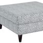 Xenia Cocktail Ottoman in Faux Skin Carbon, , large